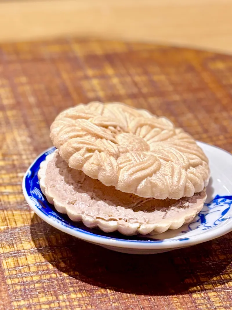 不老泉の奈良漬けと大羽鰯の最中