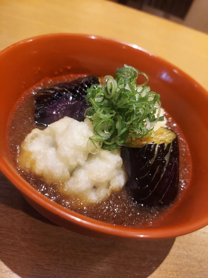 ハモと秋茄子の揚げ出し