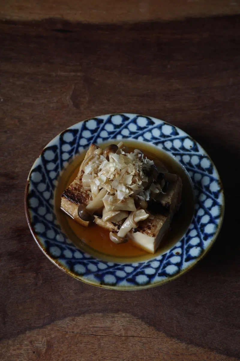 厚揚げときのこの焼き浸し